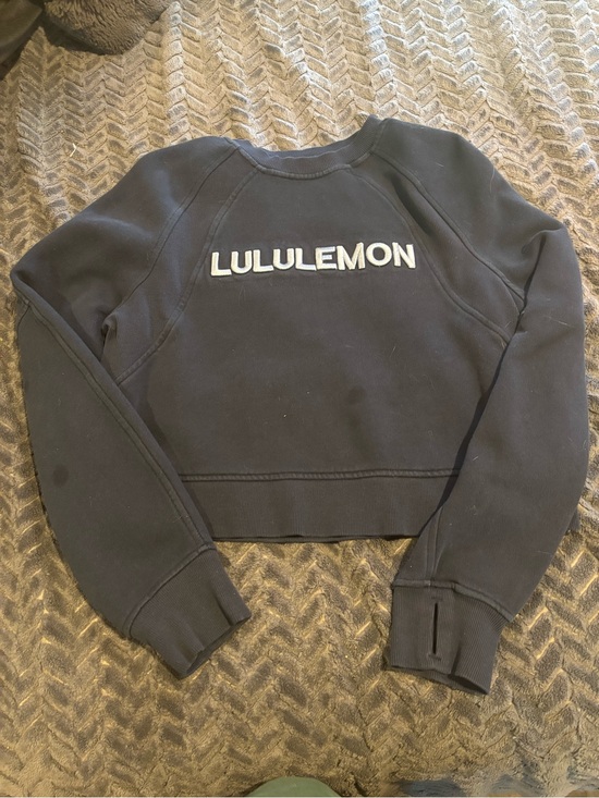 lululemon athletica Tops - lululemon athletica navy Cropped Crewneck Sweatshirt